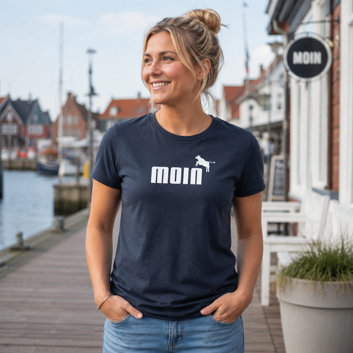 T-Shirt "MOIN mit Kuh" för Frolüü