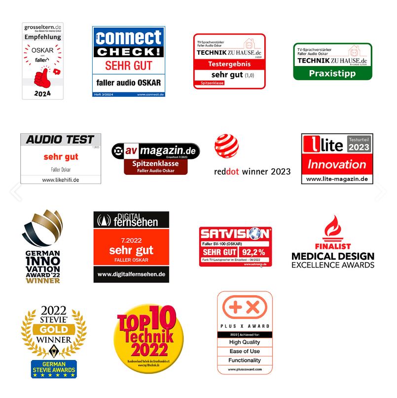 Tragbarer TV Sprachverstärker Oskar