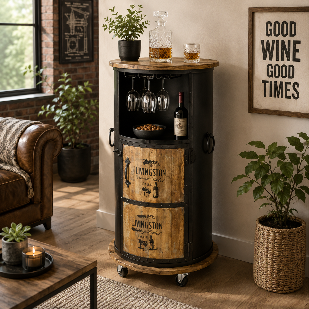 Weinbar 115cm LUNI