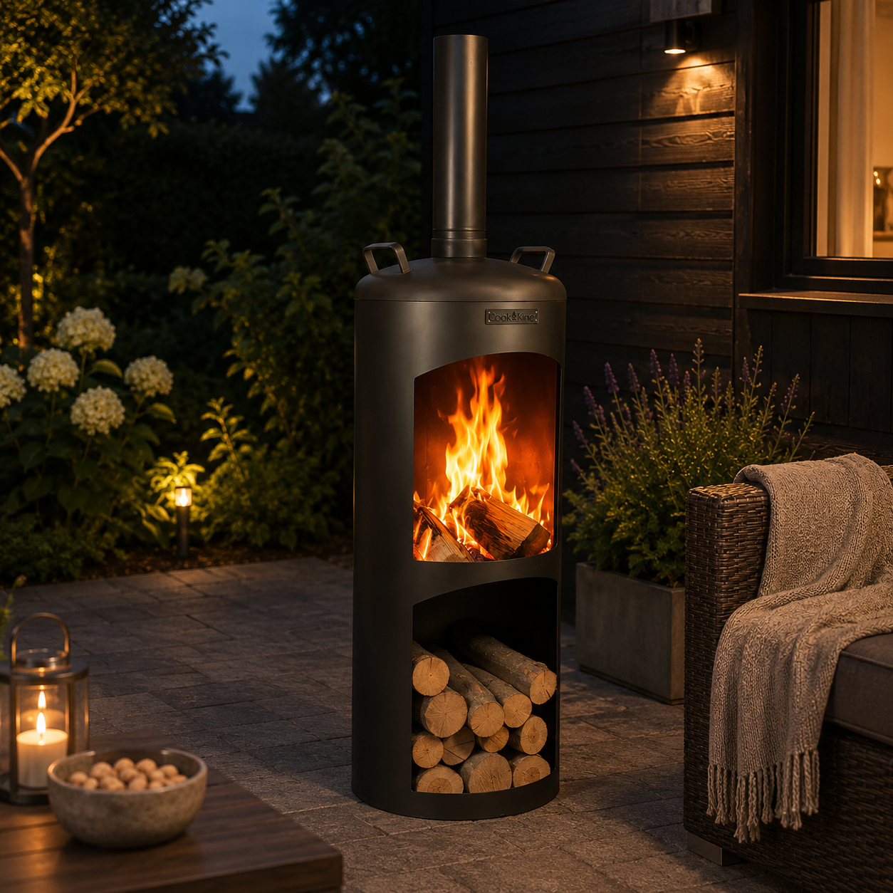 bene on fire Gartenofen Massachusetts rund - 158 cm