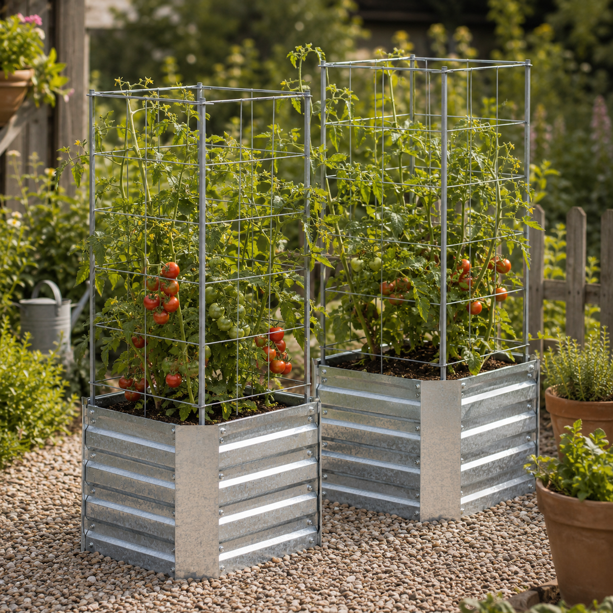 Beetumrandung mit Rankhilfe DAHLIA (2er-Set)