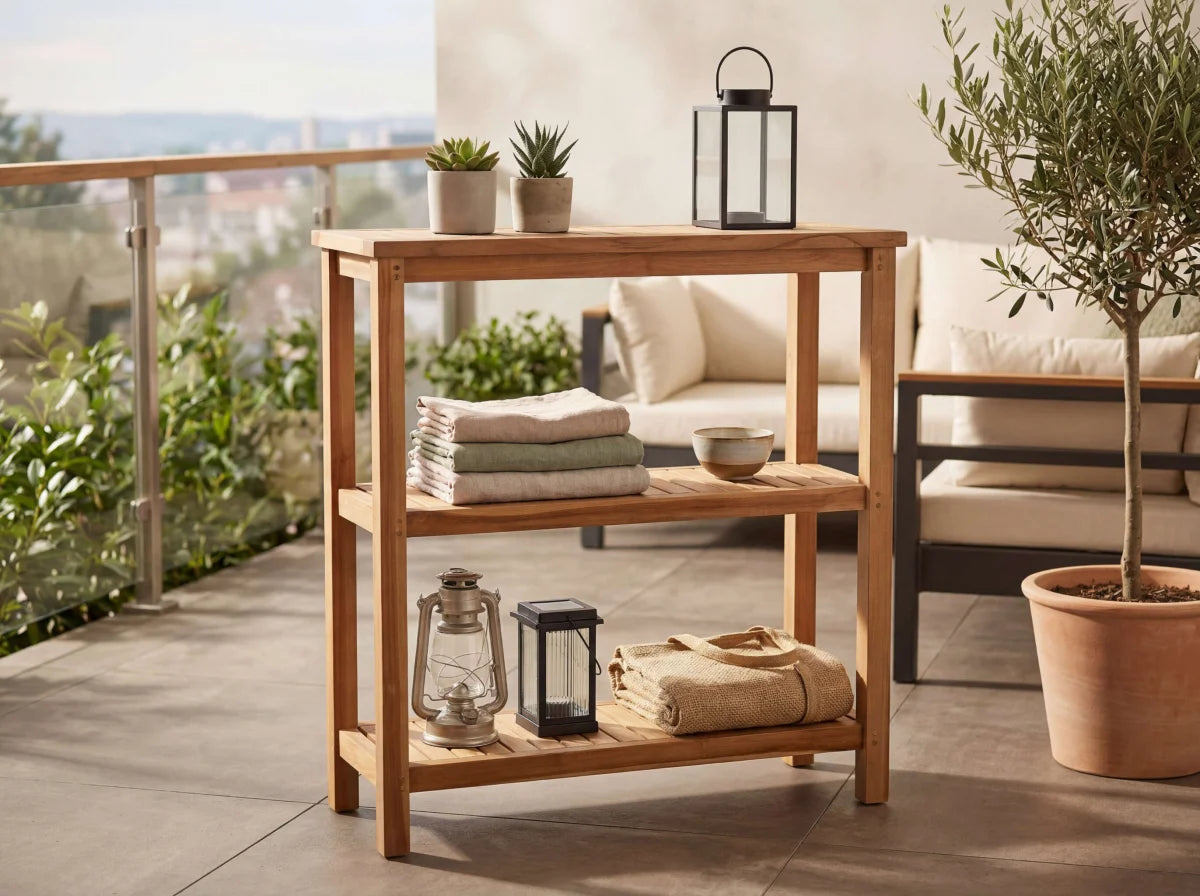 Pflanztisch - Regal Filton Teak 100x110x40 cm