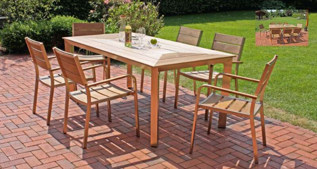 Tischgruppe FLORENCE 10, 7-tlg.