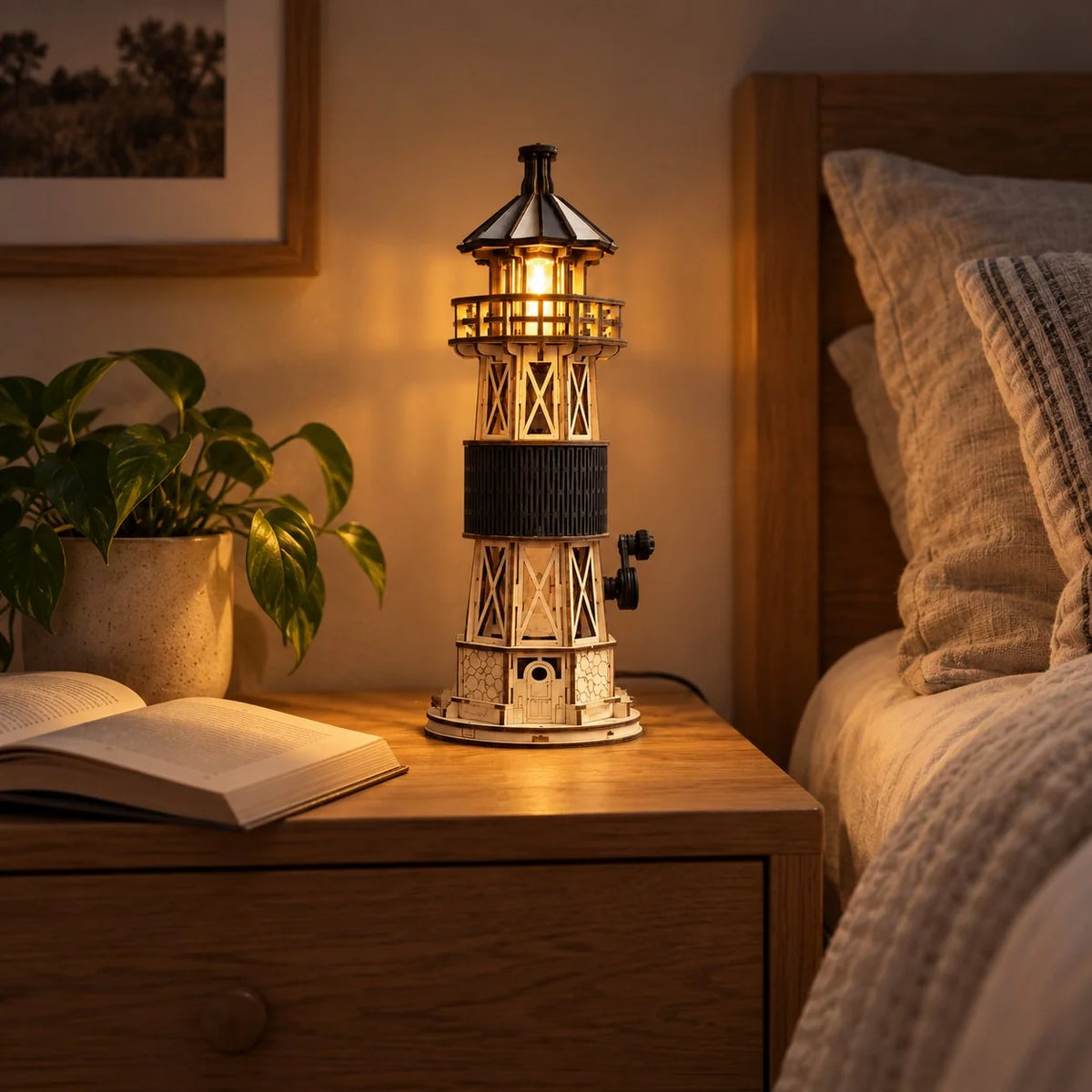3D Holzpuzzle - Luminous Leuchtturm