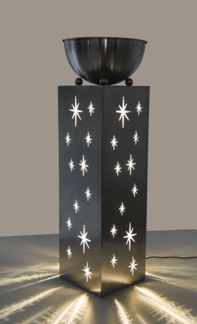 Sternensäule mit LED-Beleuchtung