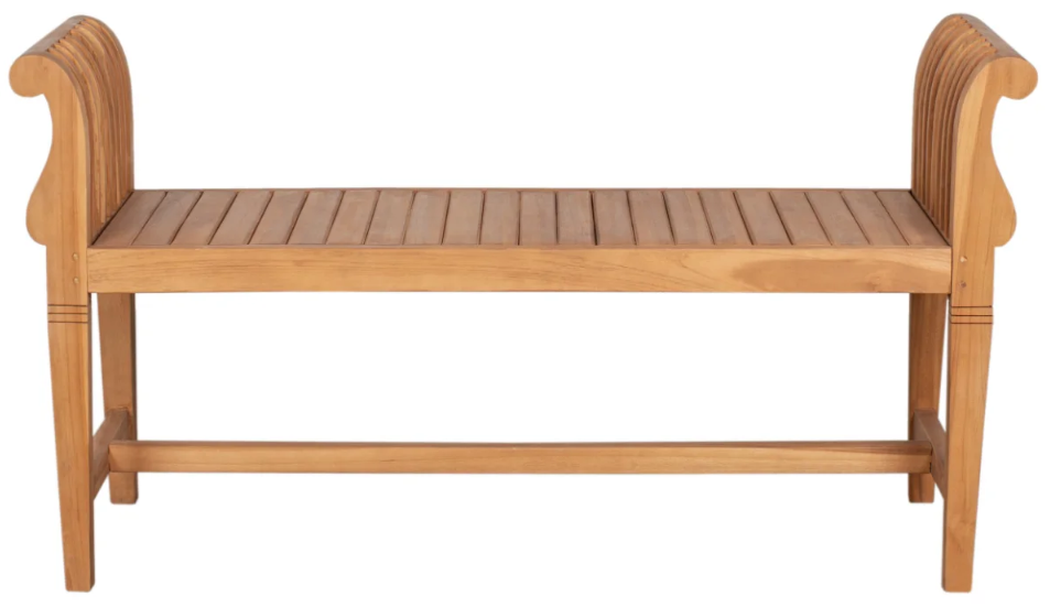Gartenbank Wigan Teak 130 cm ohne Rückenlehne