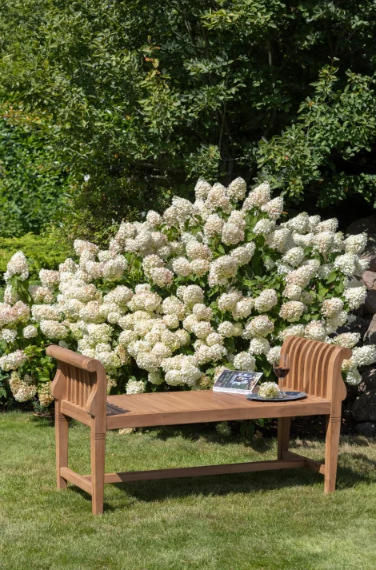 Gartenbank Wigan Teak 130 cm ohne Rückenlehne